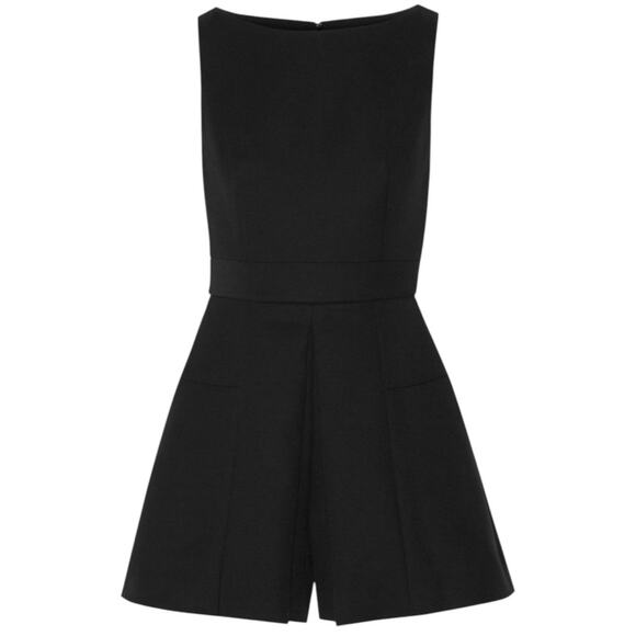 Alexander McQueen Box Pleat Romper size IT 38 Black Wool blend Shorts - Picture 5 of 16